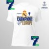 Witness His Rise Just Do It Nike Football x Vinicius Junior 2024 UEFA Champions League Champions On 2nd European Trophy Unisex T-Shirt