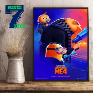 New Poster Despicable Me 4 In Theaters July 3rd 2024 Home Decor Poster Canvas