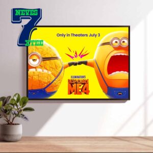 Official Poster Despicable Me 4 Release Only In Theaters July 3rd 2024 Home Decor Poster Canvas