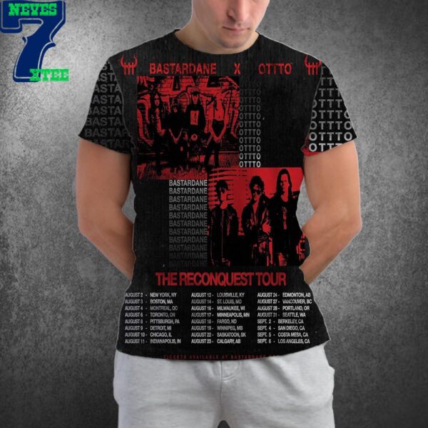 The Reconquest Tour Bastardane x Ottto Weekend Takeover Events In The US And Canada 2024 Summer All Over Print Shirt