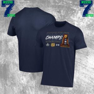 Under Armour x Notre Dame Fighting Irish 2024 NCAA Mens Lacrosse National Champions Trophy Unisex T-Shirt