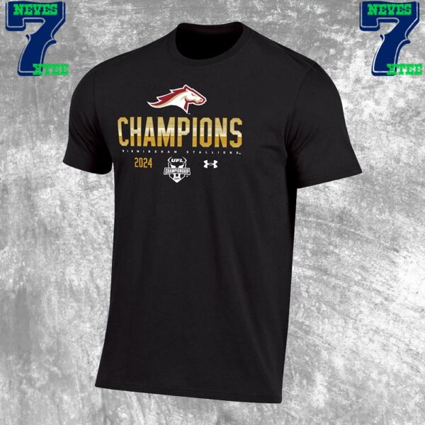 United Football League 2024 UFL Champions Are Birmingham Stallions x Under Armour Unisex T-Shirt