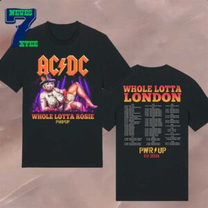 ACDC Whole Lotta London 2024 Power Up Tour Power Up London Power Up Eu 2024 Two Sided T-Shirt