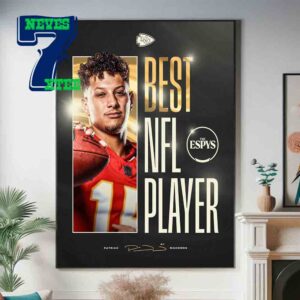 Congrats To Patrick Mahomes The Best NFL Player The ESPY For Best Athlete Men Sports Home Decor Poster Canvas