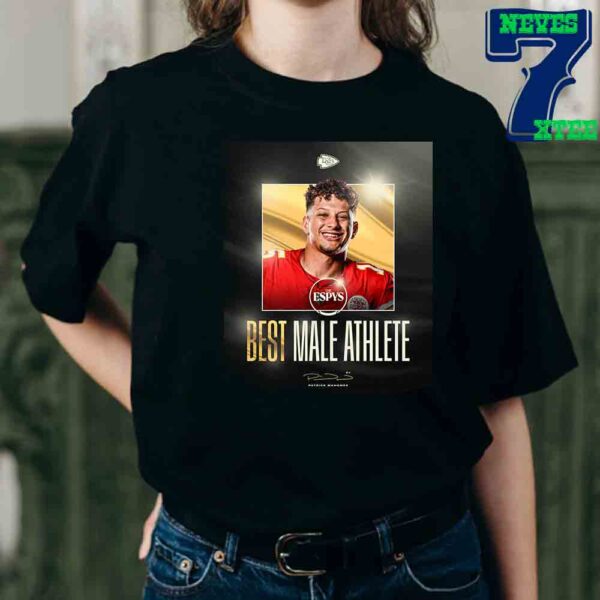 Congrats To Patrick Mahomes Wins The ESPY For Best Athlete Men Sports For The Multiple Time Super Bowl Champion Essential T-Shirt