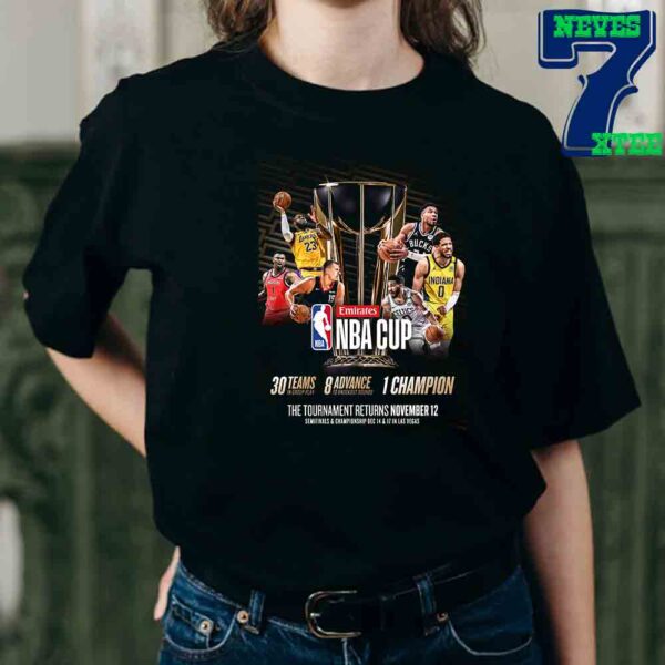 Emirates NBA Cup 2024 The Tournament Returns On November 12th Classic T-Shirt