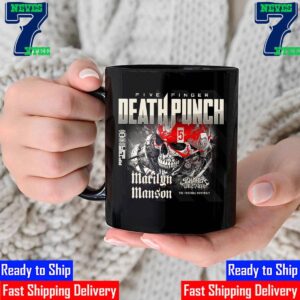 Five Finger Death Punch 2024 Summer And Fall Tour With Special Guests Marilyn Manson Slaughter To Prevail And The Funeral Portrait Mug