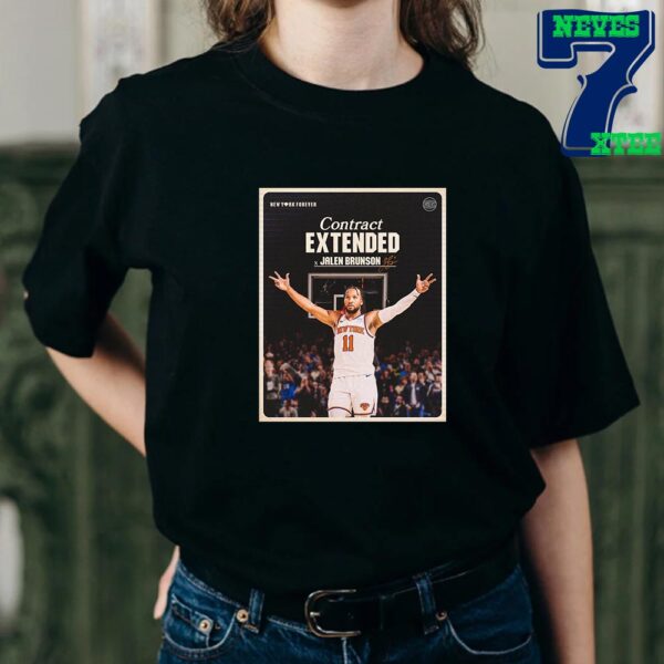 Jalen Brunson New York Knicks Contract Extended New York Forever Classic T-Shirt