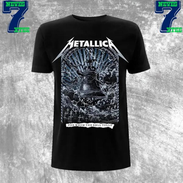 Metallica Celebrating The 40th Anniversary Ride The Lightning For Whom The Bell Tolls By Chris Allisto Unisex T-Shirt