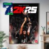 Vince Carter On NBA 2K25 Hall Of Fame Edition Cover Athlete Ball Over Everything Home Decor Poster Canvas