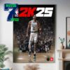 Vince Carter On NBA 2K25 Hall Of Fame Edition Cover Athlete Ball Over Everything Home Decor Poster Canvas