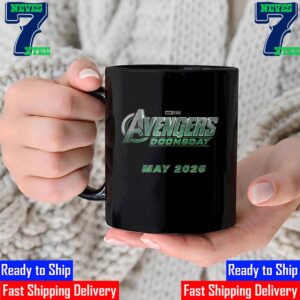 Official Logo Avengers Doomsday May 2026 Of Marvel Studios Mug