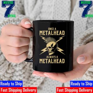 Once A Metalhead Always A Metalhead Skull x Lightning Mug