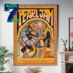 Pearl Jam Berlin 2024 The Murder Capital Home Decor Poster Canvas