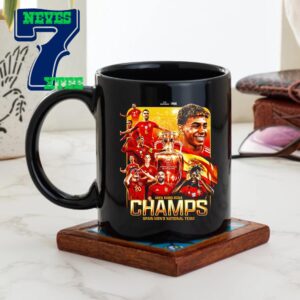 Spain Are UEFA Euro 2024 Champions Beat England To Be Wins Euro 2024 Champions Campeons Vamos Espana Ceramic Mug