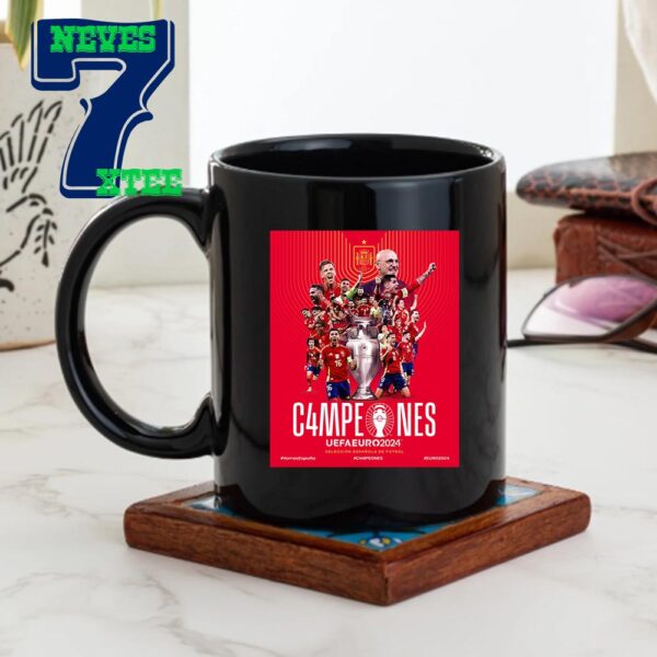 Spain Are UEFA Euro Champions 2024 Beat England To Be Wins Euro Champions 2024 Campeons Vamos Espana Coffee Mug