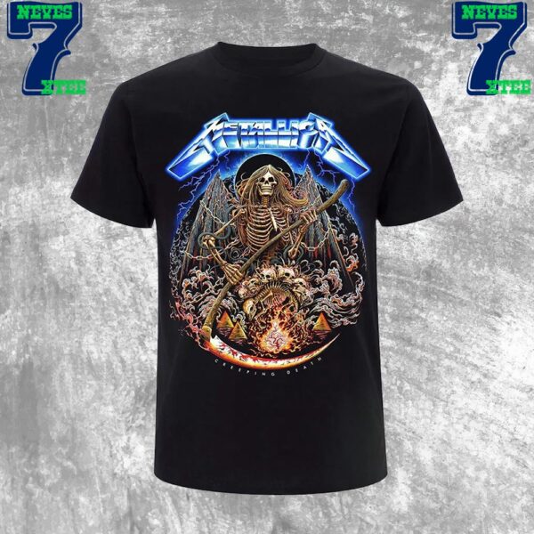 The 40th Anniversary Ride The Lightning Celebration Metallica Creeping Death By Miles Tsang Unisex T-Shirt