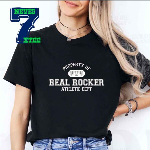 The Home Team Property Of Real Rocker Athletic Dept Essential T-Shirt