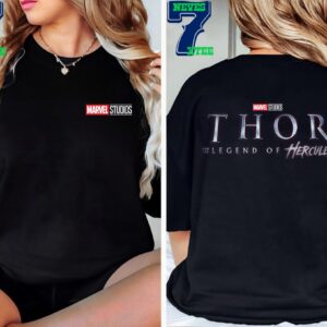 Thor 5 Thor And The Legend Of Hercules Official Logo Of Marvel Studios Two Sided Classic T-Shirt