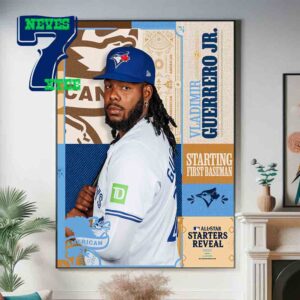 Vladimir Guerrero Jr 2024 MLB All Star Game Stars Reveal The Starting First Baseman For The American League Home Decor Poster Canvas