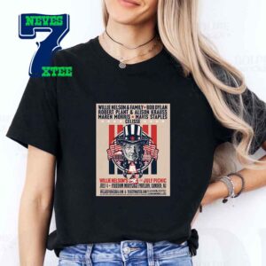 Willie Nelson 2024 4th Of July Picnic At Freedom Mortgage Pavilion Camden NJ Classic T-Shirt