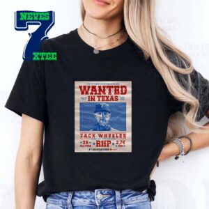 Zack Wheeler Philadelphia Phillies Second MLB All Star Selection 2024 All Star Game Classic T-Shirt